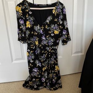 Abercrombie & fitch floral wrap style dress size small